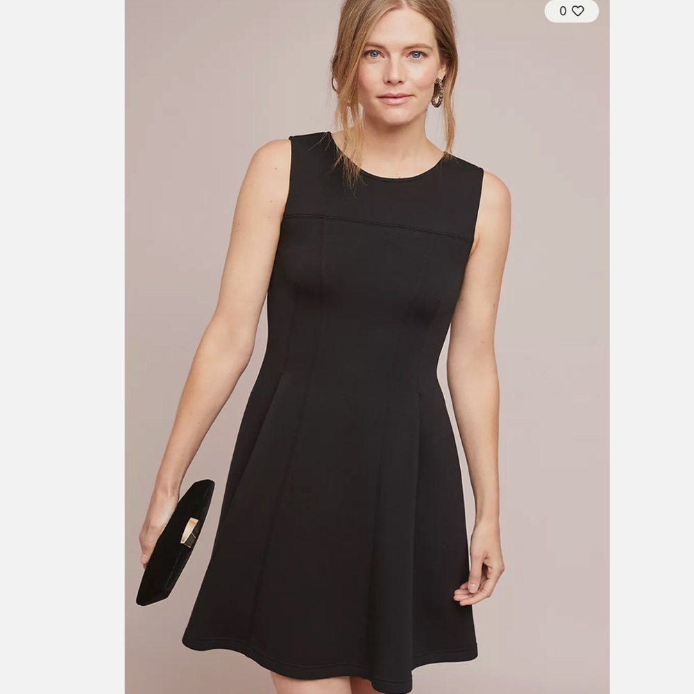 Maeve by Anthropologie Black Sleeveless Swing Dress XS
